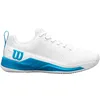 Image de Wilson Rush PRO Chaussures de tennis pour homme Blanc/blanc/bleu atomique, 45 EU, Blanc, blanc, bleu atomique, 43 EU