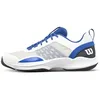 Image de Wilson Hurakn Pro V2 Chaussures de padel pour homme, White Deja Vu Blue Black, 40 2/3 EU Weit
