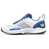 Image de Wilson Homme Hurakn Pro V2 Men's Padel Shoe Chaussures, White/Deja Vu Blue/Black, 40 EU