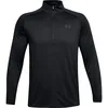 Image de Under Armour Homme Haut À Manches Longues Et Demi-Zip UA Tech, Black/Charcoal, XXL