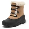 Image de Sorel Bottes d'hiver imperméables Snow Angel pour femme, Brun Rootbeer, 36 EU