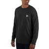 Image de Carhartt Force Relaxed Fit Midweight Long-Sleeve Pocket T-Shirt Utilitaire de Travail Homme, Noir, S