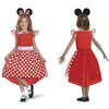 Image de Disney - Costume Minnie Mouse pour Enfant - Rouge à Pois Blancs avec Oreilles et Noeud - Taille XS (3-4 Ans) - Sous Licence Officielle - Déguisement Fille pour Halloween, Carnaval ou Fêtes à Thème