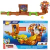 Image de Sonic The Hedgehog Go Go Racers Deluxe Ensemble de jeu avec figurine Super Sonic moulée sous pression, combiné avec le kit de jeu Sonic Adventure et Knuckles Adventure