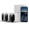 Image de Arlo Ultra 3 Caméra de Surveillance WiFi Extérieure sans Fil 4K UHD, Détection IA, Vision Nocturne Couleur, Audio bidirectionnel, Compatible avec Alexa, Essai Arlo Secure Inclus, 3 Caméras + Smarthub