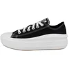 Image de Converse Femme Chuck Taylor All Star Move Chaussure de Gymnastique, Noir Blanc Blanc, 37 EU