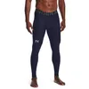 Image de Under Armour Mens Leggings Men's HeatGear, MDN, 1361586, Size SM, Midnight Navy (410)-White