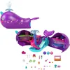 Image de Polly Pocket Coffret Bateau Les Aventures du Narval Sparkle Cove Adventure avec 2 Mini-Figurines, 3 Perles Solubles Et 13 Accessoires, Jouet Enfant, A Partir De 4 Ans, HKV71