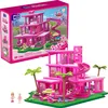 Image de Mega Barbie The Movie Building Toys for Adults, DreamHouse Réplique avec 1795 pièces, Barbie et Ken Micro-poupées et accessoires, pour collectionneurs, HPH26