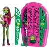 Image de Monster High Secrets de Frissons - Venus McFlytrap et les mystères dans le jardin, ensemble avec poupée et garde-robe, 19 accessoires et robes pour le thé inclus, jouet pour enfants, 4+ ans, HYT75
