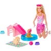 Image de Barbie Poupée Et Chiots à La Piscine