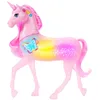 Image de Barbie Licorne lumineuse scintillante avec 20 combinaisons interactives d'effets de lumière, de sons et de musique, appuyez sur les boutons pour jouer et caresser la tête, JCP78