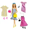 Image de Barbie Fashionista Avec 4 Poupées Mannequins