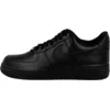 Image de Nike Wmns Air Force 1 '07, Chaussures de Basket Unisexe-Adulte, Full Black, 41 EU