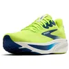Image de Brooks Baskets Ghost 17 pour homme, Acid Lime Navy White, 46 EU