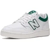 Image de New Balance Baskets Bb480 pour homme, blanc/vert, 40 EU