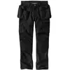 Image de Carhartt Pantalon cargo multi-poches pour homme Steel Rugged Flex Relaxed Fit Ripstop Double Front Cargo, Noir, 30W / 32L
