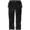 Image de Carhartt Pantalon cargo multi-poches pour homme Steel Rugged Flex Relaxed Fit Ripstop Double Front Cargo, Noir, 36W / 34L