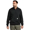 Image de Carhartt Sweat-shirt à col montant pour homme - Coupe ample - Midweight Quarter - Fermeture éclair, Noir, L