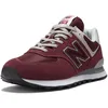Image de New Balance Men's 574 Core Sneaker, Burgundy/White, 8.5