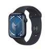 Image de Apple Watch Series 9 (45 mm GPS) Smartwatch avec boîtier aluminium et Bracelet Sport minuit (M/L). Suivi de l’activité physique, apps Oxygène sanguin et ECG, écran Retina toujours activé