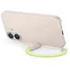 Image de Beats Coque avec béquille pour iPhone 17 équipée MagSafe avec Commande de l'appareil photo, Support intégré et dragonne, Fini mat et doublure en tissu microfibre - Gris gypse