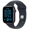 Image de Apple Watch SE 3 (GPS), Boîtier en aluminium minuit de 44 mm | Bracelet Sport bleu marine - M/L. Fitness + Sommeil + Suivi de cycle, Fréquence cardiaque, Signes vitaux, Sécurité