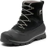 Image de Sorel Buxton Bottes d'hiver imperméables à lacets pour homme, Carrière noire, 45 EU