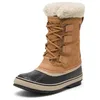 Image de Sorel Bottes de neige imperméables Carn4al pour femme, Marron camel., 36 EU