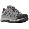 Image de Columbia Women's Crestwood Waterproof, Waterproof Low Rise Trekking and Hiking Shoes, Graphite/Wild Iris, 8
