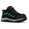 Image de Columbia Women's Crestwood Waterproof, Waterproof Low Rise Trekking and Hiking Shoes, Black/Teal, 5.5