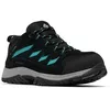 Image de Columbia Women's Crestwood Waterproof, Waterproof Low Rise Trekking and Hiking Shoes, Black/Teal, 7