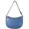 Image de Michael Kors Pouchette Shoulder Bag With Chain Strap In French Blue Size: OS | Shoulder Bags Outlet | Dames | Blauw