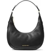 Image de Michael Kors Crescent Top Zip Shoulder Bag In Black Leather Size: OS | Shoulder Bags Outlet | Dames | Zwart