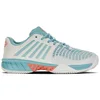 Image de K-Swiss Chaussures de tennis Express Light 3 Hb pour femme, Blanc De Blanc Nile Blue Desert Flower, 37 EU