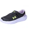 Image de Under Armour Fille UA Ginf Surge 4 AC Chaussures de Course, Black Purple Ace High Vis Yellow, 22 EU