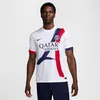 Image de Nike Top Paris Saint-Germain Dri-Fit JSY Stadium Away FN8781-101 T-shirt à manches courtes, pour homme, blanc/bleu marine/bleu nuit, taille M