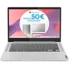 Image de Lenovo IdeaPad Slim 3 Chromebook 14M868 PC Portable 14" FHD (MediaTek Kompanio 520, RAM 8 Go, SSD 128 Go, Arm Mali-G52 2EE MC2 GPU, Chrome OS) Clavier AZERTY Français - Gris