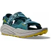 Image de HOKA Baskets Infini Hike Tc pour homme, Bleu Twilight Pea Green, 42 EU