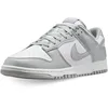 Image de NIKE Dunk Low Retro, Baskets Homme 44.5 EU, White Lt Smoke Grey White, 44.5 EU