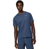 Image de Nike Miler Dri-Fit Uv DV9315-437 Haut de course à manches courtes pour homme, bleu chiné/argenté réfléchissant, taille L