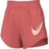 Image de Nike One Swoosh HJ2195-814 Magic Ember Short de course avec technologie Dri-Fit, slip intégré et taille moyenne, pour femme, S