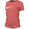 Image de Nike One Swoosh Dri-Fit HJ2204-814 Magic Ember Haut de course à manches courtes pour femme Taille S