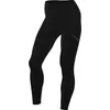 Image de Nike Swift HJ2252-010 Legging d'entraînement 7/8, taille haute et poches, pour femme, noir/argenté réfléchissant, taille L