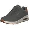 Image de Skechers Uno Suited on AirSneaker pour homme, Daim châtain Durabuck Dusty Olive, 45 EU