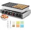 Image de VEVOR Appareil à Pancake 50PCs 43 mm, Crêpière Commerciale 1700 W, Appareil à Poffertjes Dorayaki en Acier Inoxydable Antiadhésif, Température et Temps Réglable, pour Cuisine à Domicile, Restaurant