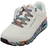 Image de Skechers Street UNO Ravaged Love Women's Sneaker, 7 B(M) US, White-Multi