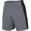 Image de Nike Short de football Academy Dri-Fit Fußball pour homme, gris froid/noir/cramoisi vif, M
