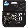 Image de HP 302/304 Cartouche d'encre noire d'origine | Encre pour HP DeskJet 1110, 2130, 3630, HP ENVY 4520, OfficeJet 3830, 4650, 5220, 5230, ~120 pages (B7RT7AE)