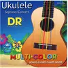 Image de DR String UMCSC Ukelele Multicolor Soprano/Concert Jeu de cordes pour ukulele